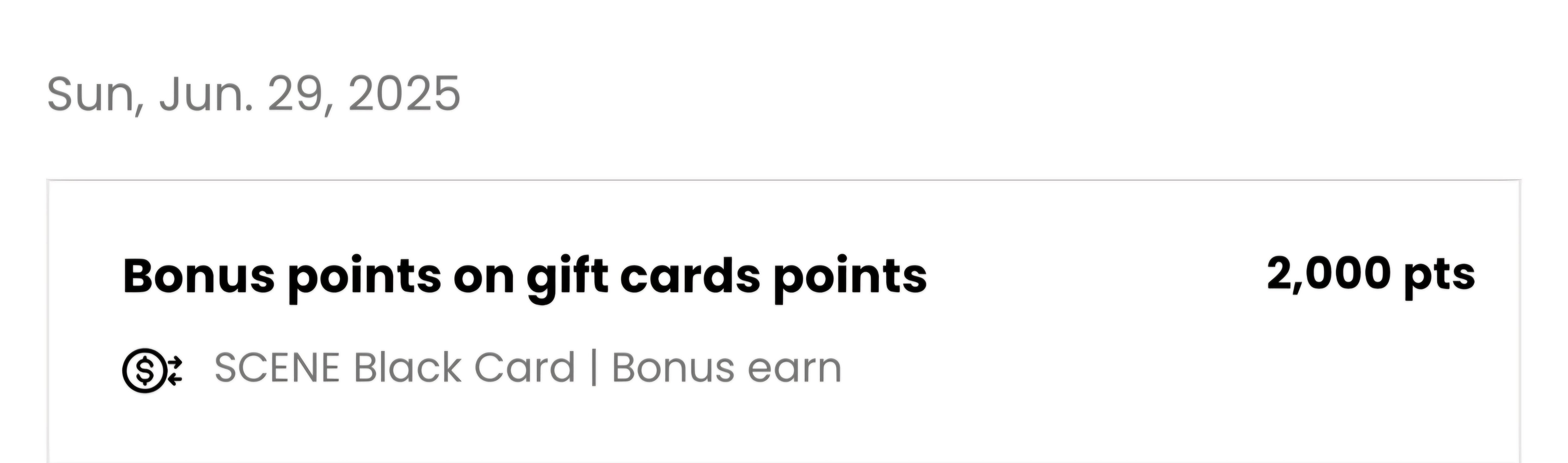 [Scene+] Redeem Scene+points for Grocery Gift Card, get 10% points back ...