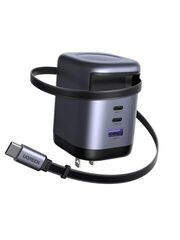 100W USB C Retractable Charger Block with Built-in Cable - $44.99