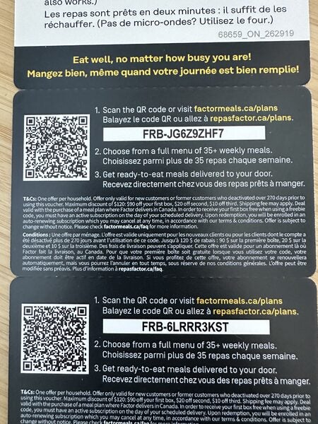 [Factor_] Free box from Factor meals - RedFlagDeals.com Forums