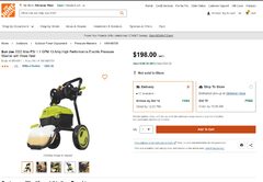 Sun Joe 2000 Max PSI 1.1 GPM 13 Amp High Performance Electric Pressure Washer $198 Reg $398