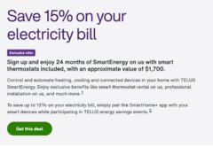 Free SmartEnergy Service + Free Thermostats + Free Install - Quebec (Certain Areas Only) YMMV