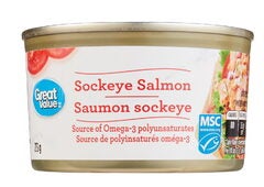 Great Value Wild Pacific Sockeye Salmon, 213g $2.47