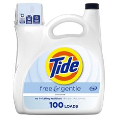 Tide Free & Gentle 100 loads, 4.31L - 2 for $32 (variety)