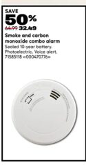 First Alert Battery-Powered 10-Year Combination Smoke/Carbon Monoxide Detector $32.49 (Reg. 64.99) Nov. 6-19
