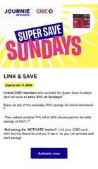 Extra 3c/L gas discount on Sundays with linked CIBC card until Jan 11 2026