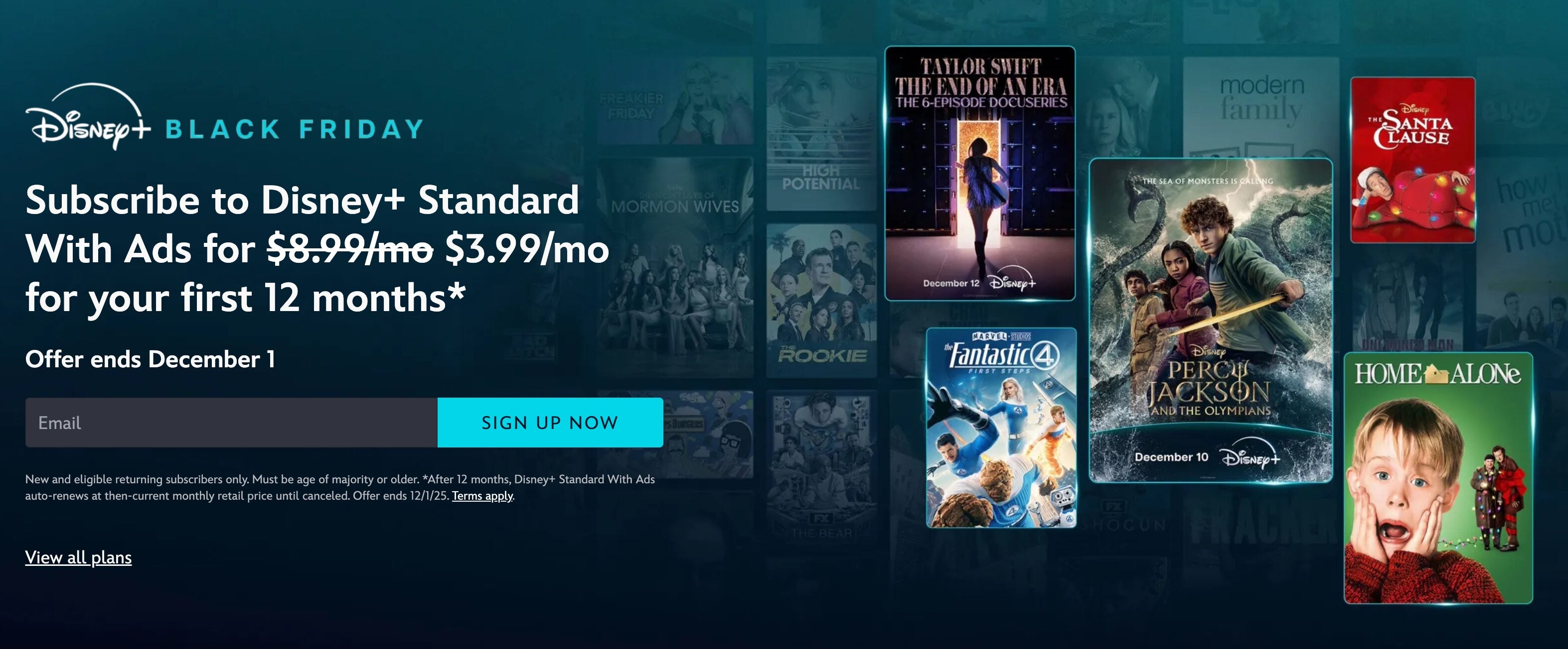 [Disney+] [Black Friday] Disney+ Standard With Ads $3.99/mo for your ...