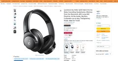 Soundcore by Anker Q20i Hybrid Active Noise Cancelling Headphones $45.10 (Reg $99.99)