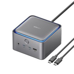 Anker Prime TB5 dock with free Soundcore AeroClip