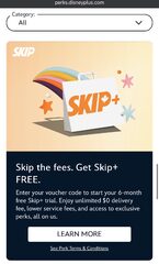 Skip+ 6 Months Free with Disney+ (YMMV & Excl. QC)