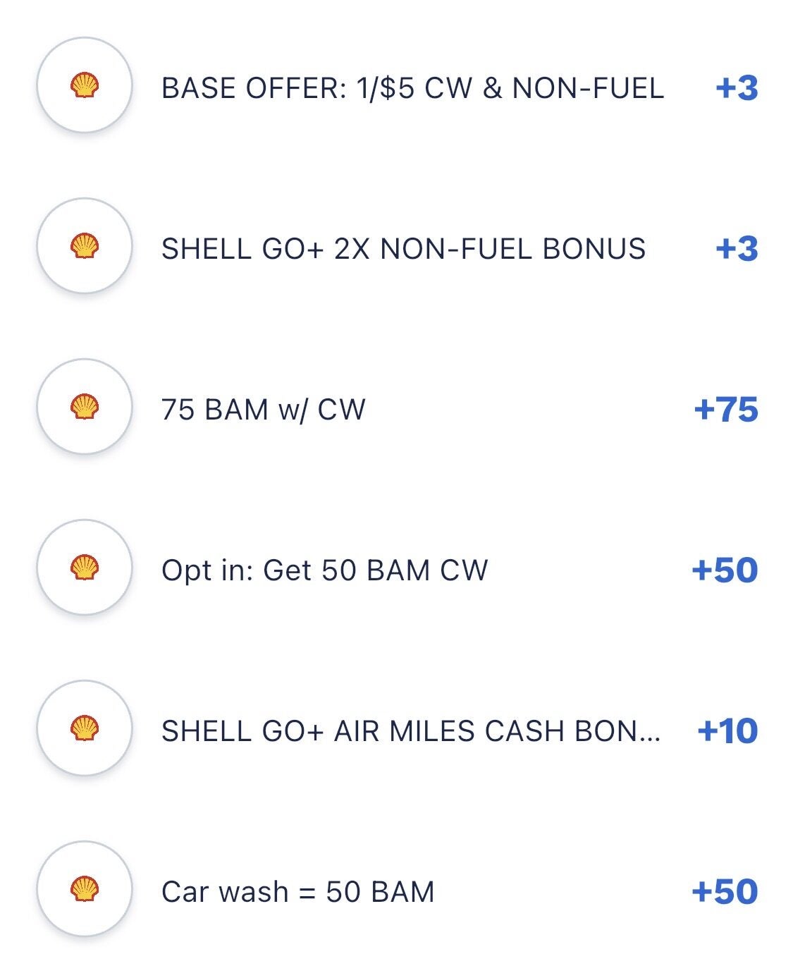 [Shell] 75 Bonus Air Miles for an Ultimate+ Car Wash (Dec 15-17) Max ...