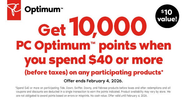 [Loblaws RCSS etc] PC Optimum 10K Points On $40 Spend - RedFlagDeals ...