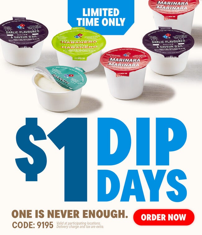 [Domino's Pizza] $1 dips (YMMV?) - RedFlagDeals.com Forums
