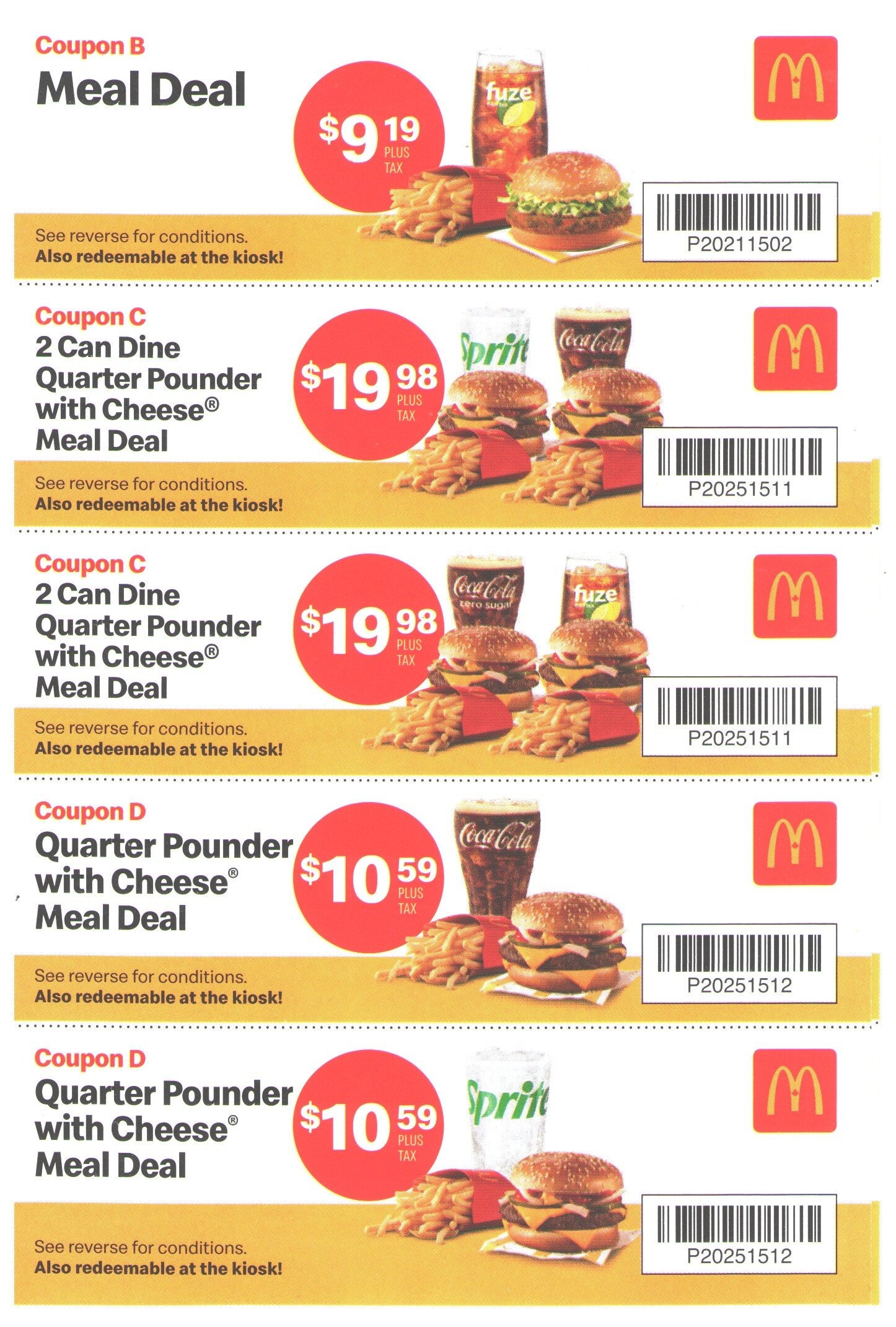 McDonalds] McDonalds Ontario Mailer Coupons September 1 to 28