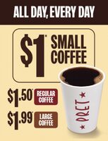 [A&W Canada] $1 Organic Pret Coffee for A&amp;W Rewards Members (Ontario)