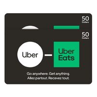 [Costco] Uber/Uber Eats Gift Cards $50x2 for 79.99 Now Live Online