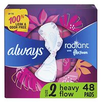 [Amazon.ca] Always Radiant with FlexFoam Pads, Size 2 48ct, $10.87