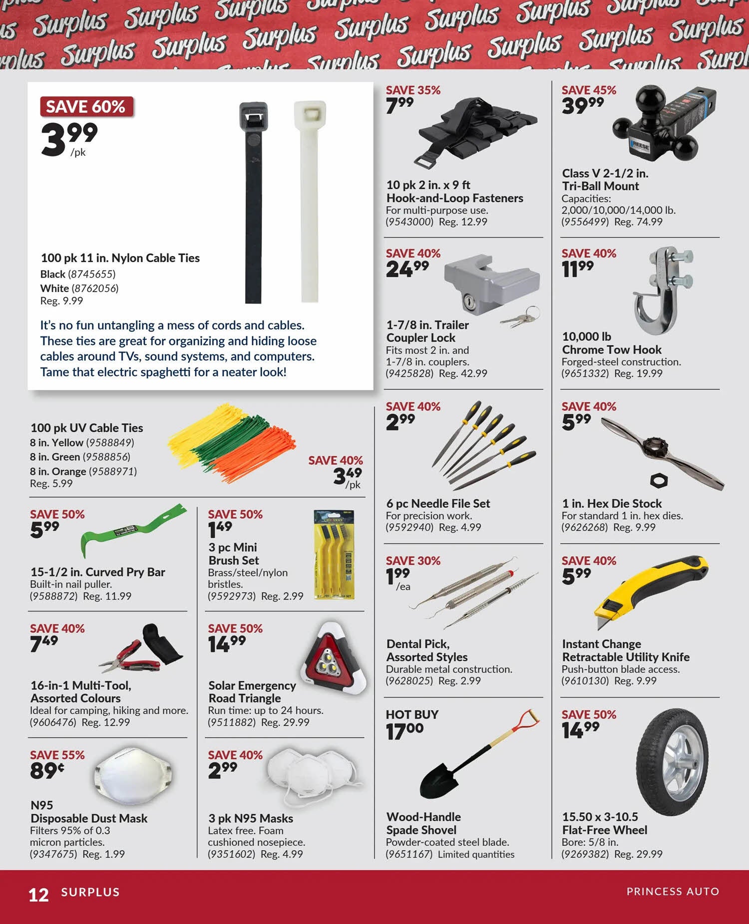Princess Auto Weekly Flyer - Surplus Deals - Oct 12 – 25 - RedFlagDeals.com