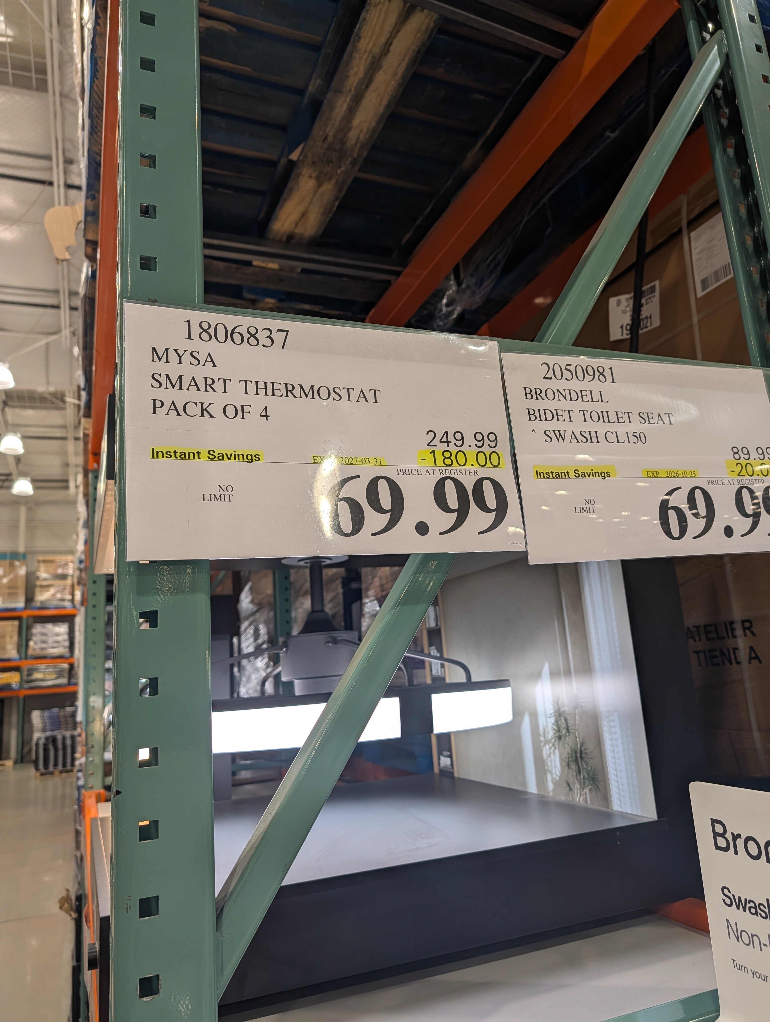 [Costco] Costco - Mysa Smart Thermostat LITE 4 Pack - $69.99 IN STORE ...