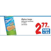 Ziploc Bags - $2.77 (Up to $1.42 off)