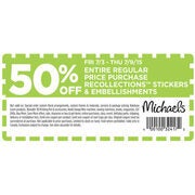 Recollections Stickers and Embellishments - With Coupon - 50% off
