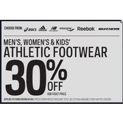 Men's, Women's & Kids' Athletic Footwear - 30% off