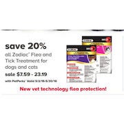 All Zodiac Flea & Tick Treatment For Dogs & Cats - From $7.59 (20% off)