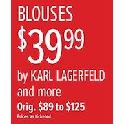 Blouses by Karl Lagerfeld and More - $39.99