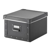 Fjälla Box With Lid, Dark Gray - $6.99