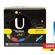 U By Kotex Tampons - $4.49 (Up to $1.00 off)