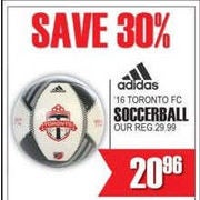 Adida 16 Toronto FC Soccerball - $20.96 (30% off)
