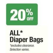 All Diaper Bags  - 20% off