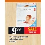 PC Baby Wipes  - $9.99  ($3.00  off)