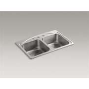 Kohler Cadence 22" x 33" Stainless Steel Drop-In 3-Hole Residential Kitchen Sink - $169.15 (15% off)