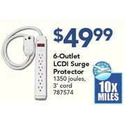 6-Outlet LCDI Surge Protector - $49.99