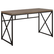 Wood Veneer & Metal Desk - $124.99 ($125.00 Off)
