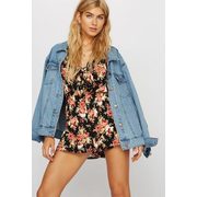 Front-knot Printed Romper - $10.00 ($9.99 Off)