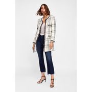 PLAID COAT WITH STRIPES - $189.00