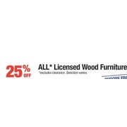 All Licensed Wood Furniture - 25% off