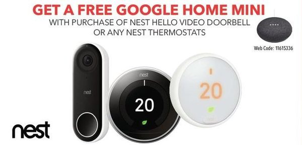 nest hello free google home mini