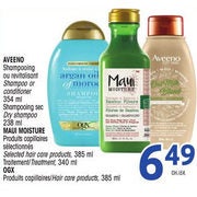 Uniprix Aveeno Shampoo Or Conditioner Dry Shampoo Maui Moisture