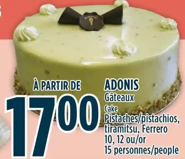 Marche Adonis Adonis Cake Pistachios Ferrero Or People Redflagdeals Com