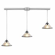 Elk Lighting Refraction 3-light Pendant Ceiling Lamp In Polished Chrome/clear Etched Glass - $328.99 ($220.00 Off)