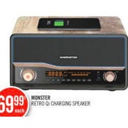 Monster Retro Qi Charger Speaker - $69.99
