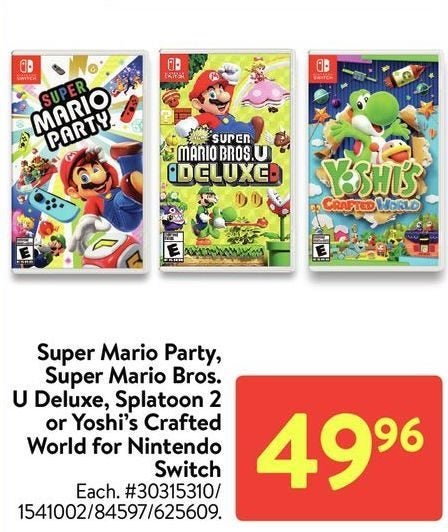 super mario bros u deluxe walmart