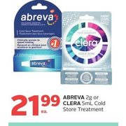 Abreva or Clera Cold Store Treatment - $21.99