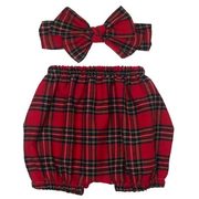 So' Dorable Holiday Plaid Diaper Cover And Headband Set - $10.99 ($3.30 Off)