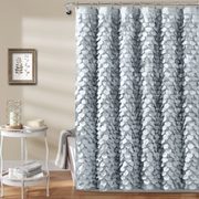 Gigi Shower Curtain In Silver - $24.99 - $43.49