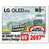LG 65" 4K Smart OLED Gallery Design Evo TV - $2697.99 ($1800.00 off)