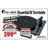 Pro-Ject Essential III Turntable Audio Systems - $399.00 ($100.00 off)