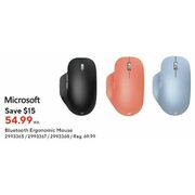 Microsoft Bluetooth Ergonomic Mouse  - $54.99 ($15.00 off)